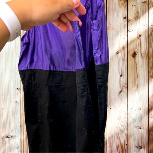 She's Cool Black and Purple Dress. Size L - Picture 4 of 4